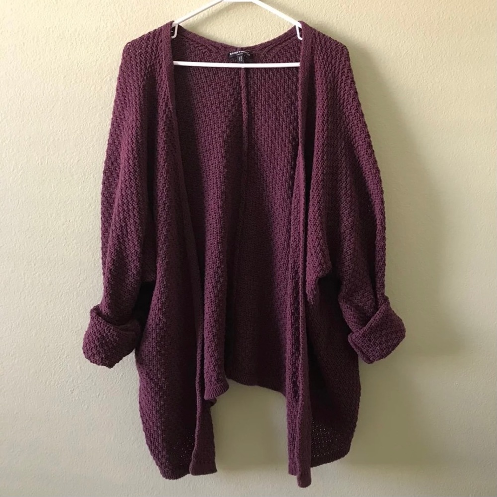 Brandy Melville Burgundy Caroline Cardigan